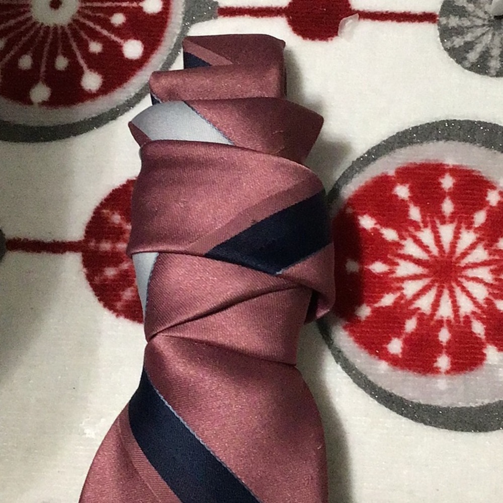 Wembley Pink and Blue Striped Tie NO BROOCH